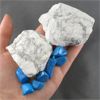 Image 2 : Lot of Raw White Howlite & Polished Blue Howlite Specimens