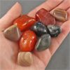 Image 1 : Lot of Polished Carnelian, Onyx & Peach Moonstone Specimens