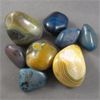Image 1 : Lot of Polished Blue Agate & Natural Agate