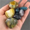 Image 2 : Lot of Polished Blue Agate & Natural Agate