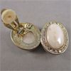 Image 2 : Set of 2 Vintage Clip on Earrings and Vintage Cuff Links 