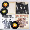 Image 1 : Lot of 3 Beatles Vinyl LP Record Albums & 3 Beatles 45's Records