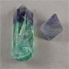 Image 2 : Rainbow Fluorite Octahedron and Fluorite Wand