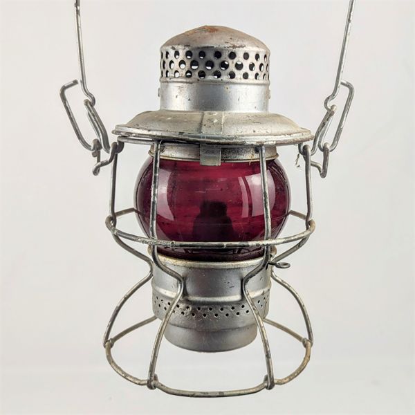 CNR Hiram Piper Canadian National Railway Lantern with Red Globe