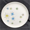 Image 1 : Vintage 1950's Les Etoiles Starburst Atomic Dinner Plate 10 3/4 " MCM Retro