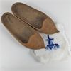 Image 1 : Pair of Wooden Clogs & 2 Dutch Cross Stitch Art