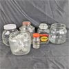 Image 2 : Lot of Vintage Glass Jars In a B.C. Fruit Crate