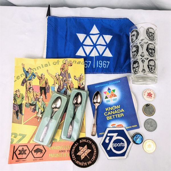 Collection of Canadian 1967 Centennial Celebration Memorabilia 