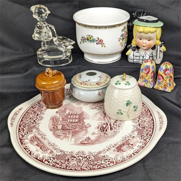 Lot of Various Porcelain & Glass Collectibles