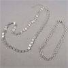 Image 2 : 925 Sterling 14" Chain, 7" Bracelet & 3 Sets of Sterling Earrings