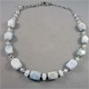 Image 2 : Beautiful Aquamarine Gemstone Necklace and Bracelet Set