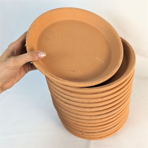 Set of 15 Terra Cotta Plates 8 