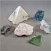 Image 1 : Lot of Various Gemstones - Aqua Blue Fluorite, Labradorite, Nephrite Jade, Sunstone, Quartz