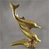Image 1 : Brass Dolphin Statue 11.5" Tall