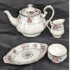 Image 1 : Royal Albert "Petite Point" China Tea Set - Tea Pot , Cream, Sugar & Tray