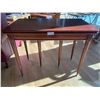 Image 1 : Extendable Dinning Table With Three Leafs - (No Leafs) 38L x 20D x 30H, (With Leafs) 77L