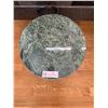 Image 2 : Marble Top Accent Table- 20H x  12 In Diamenter With Fake Decorative Plant