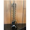 Image 1 : Five Piece Brass Fireplace Tools