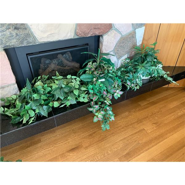 Three Decorative Silk Fake Plants