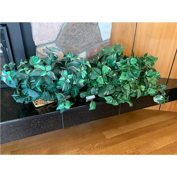 Two Decorative Silk Fake Plants