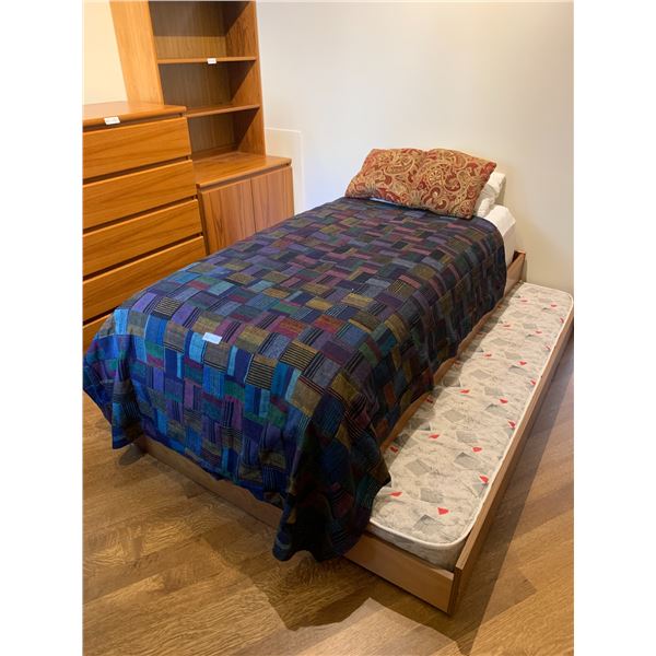 Twin Trundle Bed With Beding