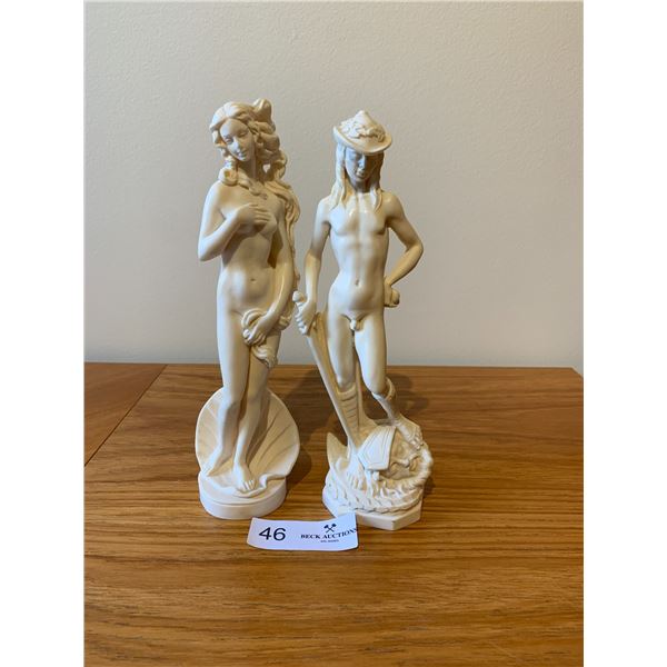 Man And Woman Statues 10 inchs Tall