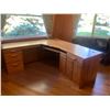 Image 1 : Oak Corner Office Desk - 78L (Right Side) x 77L (Left Side) x 26D x  30H