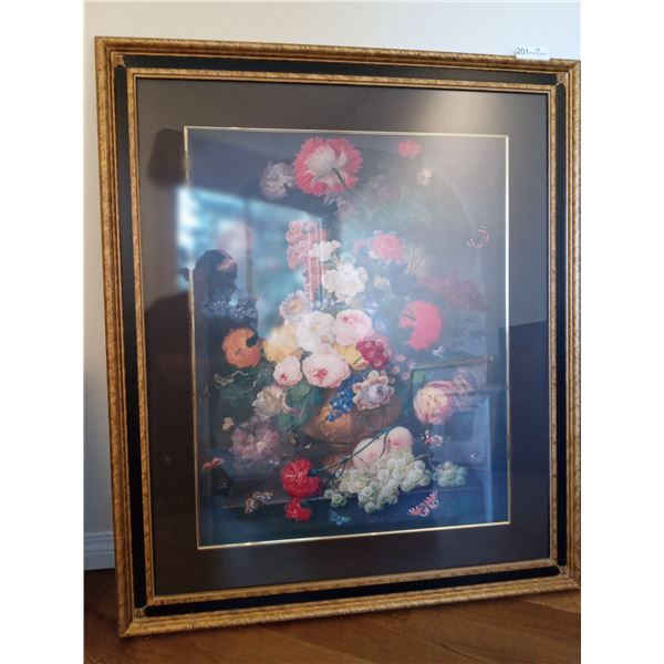 Joh Drechstenfrisos, Gold Framed Beautiful Flower Pot Painting