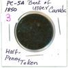 Image 1 : 1850 Bank of Upper Canada half penny token - PC-5A