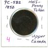 Image 1 : 1852 Bank of Upper Canada half penny token - PC5B2