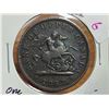 Image 3 : 1857 Bank of Upper Canada half penny token - PC-6D