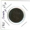 Image 2 : 1901 Canadian large cent coin