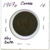 Image 2 : 1907H Canadian large cent coin - KEY DATE