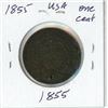 Image 2 : 1855 USA 1 cent coin