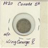 Image 2 : 1920 Canadian silver 5 cent coin