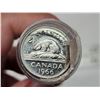 Image 6 : 3 tubes - Canadian 1965-1967 5 cent coins