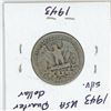 Image 2 : 1943 USA silver quarter dollar