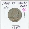 Image 1 : 1944 USA silver quarter dollar
