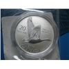 Image 2 : 2014 CANADIAN .9999 SILVER $20 MINT COIN - CANADA GOOSE IN FLIGHT with Folder
