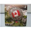 Image 1 : 2015 CANADIAN  .9999 SILVER $25 MINT COIN - CANADA FLAG with Folder