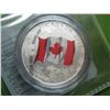 Image 2 : 2015 CANADIAN  .9999 SILVER $25 MINT COIN - CANADA FLAG with Folder