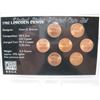 Image 3 : 1982 US LINCOLN CENTS SET - 7 DIFFERENT COINS