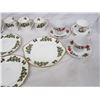 Image 3 : Large Lot of Poinsette Christmas China