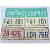 Image 1 : Saskatchewan License Plates 1958-1974