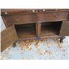 Image 9 : rare quality lion's paw over mantle sideboard with carved headboard