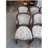 Image 2 : Set of 6 Rare Victorian Mahogany Chairs  with Porcelain Castors