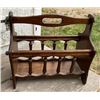Image 1 : Vintage Wooden Magazine or Newspaper Stand