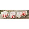 Image 2 : 4 Vintage Glass Mugs - Anchor Hocking & Federal Glass