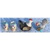 Image 2 : Chick Egg Holders, Hen & Rooster Collectibles