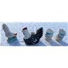 Image 4 : Chick Egg Holders, Hen & Rooster Collectibles